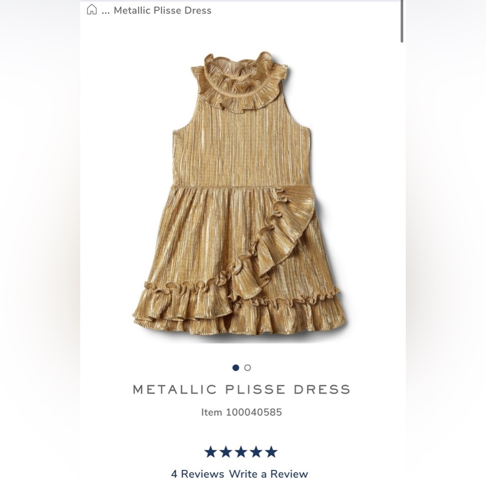 Janie and Jack Gold dress